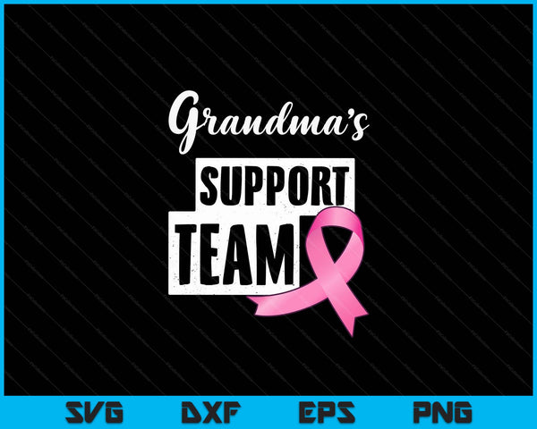 Breast Cancer Grandma Support Breast Cancer Awareness SVG PNG Digital Cutting Files