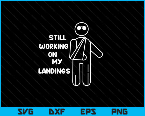 Broken Arm Kids Get Well Working on Landings SVG PNG Cutting Printable Files