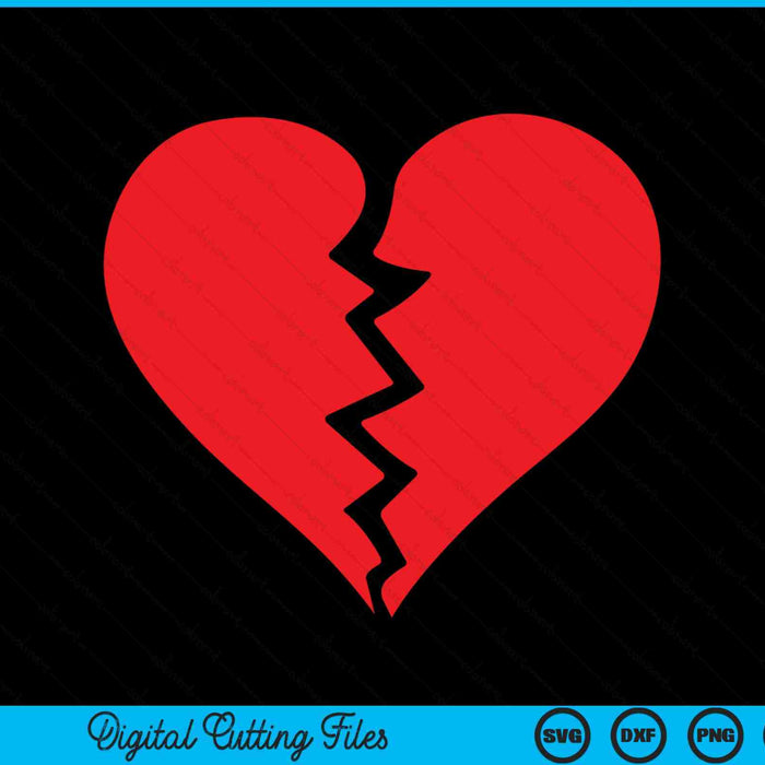 Broken Heart Heartbreak SVG PNG Digital Cutting File Broken Heart Heartbreak SVG PNG Digital Cutting File