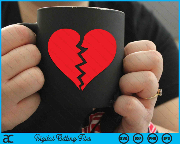 Broken Heart Heartbreak SVG PNG Digital Cutting File Broken Heart Heartbreak SVG PNG Digital Cutting File