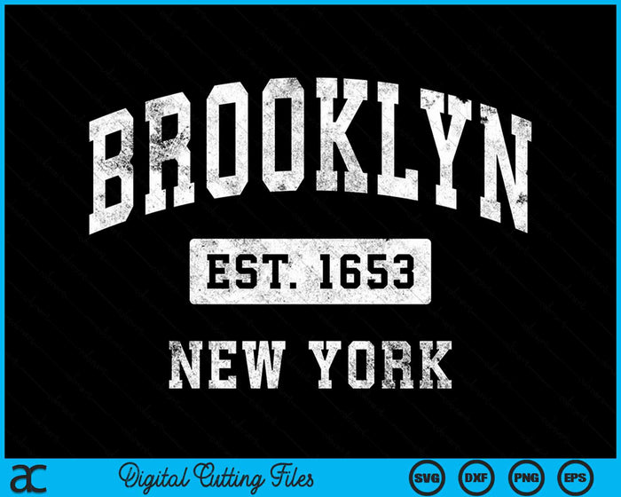 Brooklyn New York NY Vintage Established Sports Design SVG PNG Digital Cutting File Brooklyn New York NY Vintage Established Sports Design SVG PNG Digital Cutting File