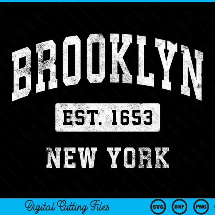 Brooklyn New York NY Vintage Established Sports Design SVG PNG Digital Cutting File Brooklyn New York NY Vintage Established Sports Design SVG PNG Digital Cutting File