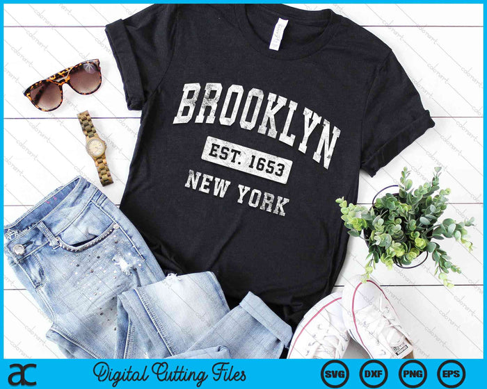 Brooklyn New York NY Vintage Established Sports Design SVG PNG Digital Cutting File Brooklyn New York NY Vintage Established Sports Design SVG PNG Digital Cutting File