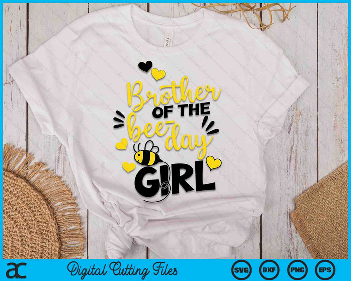 Brother of the bee day girl SVG PNG Cutting Printable Files