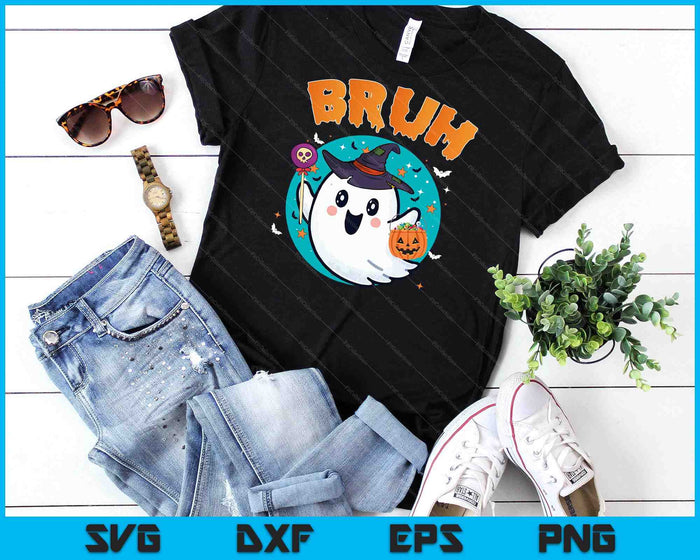 Bruh Ghost Halloween Cute Ghost Trick SVG PNG Digital Cutting Files Bruh Ghost Halloween Cute Ghost Trick SVG PNG Digital Cutting Files