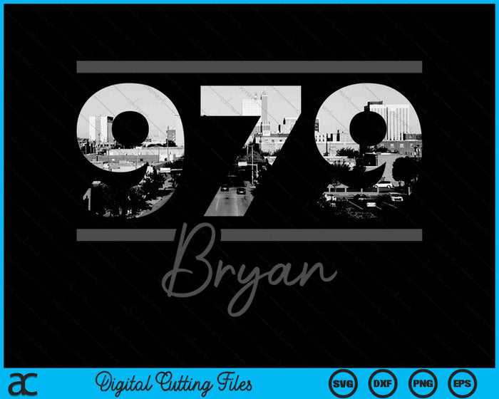 Bryan 979 Area Code Skyline Texas Vintage SVG PNG Digital Cutting Files Bryan 979 Area Code Skyline Texas Vintage SVG PNG Digital Cutting Files