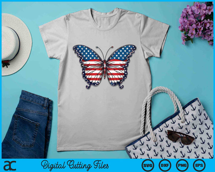 Butterfly USA Flag 4th of July For Women Girl US SVG PNG Digital Cutting Files Butterfly USA Flag 4th of July For Women Girl US SVG PNG Digital Cutting Files