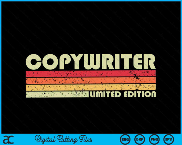 COPYWRITER Funny Job Title Profession Birthday SVG PNG Digital Cutting Files