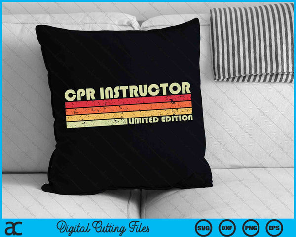 CPR INSTRUCTOR Funny Job Title Profession Birthday SVG PNG Digital Cutting Files