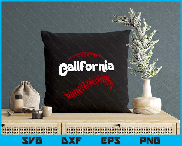 California Baseball Lovers Vintage Baseball Lovers Fans SVG PNG Digital Printable Files