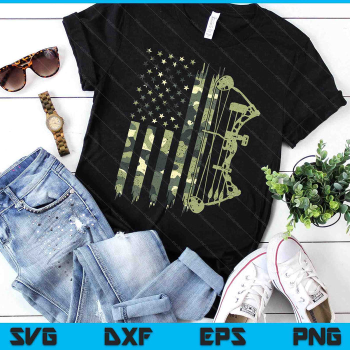 Camo American Flag Bowhunting Bow Archery Deer Hunting SVG PNG Digital Printable Files Camo American Flag Bowhunting Bow Archery Deer Hunting SVG PNG Digital Printable Files