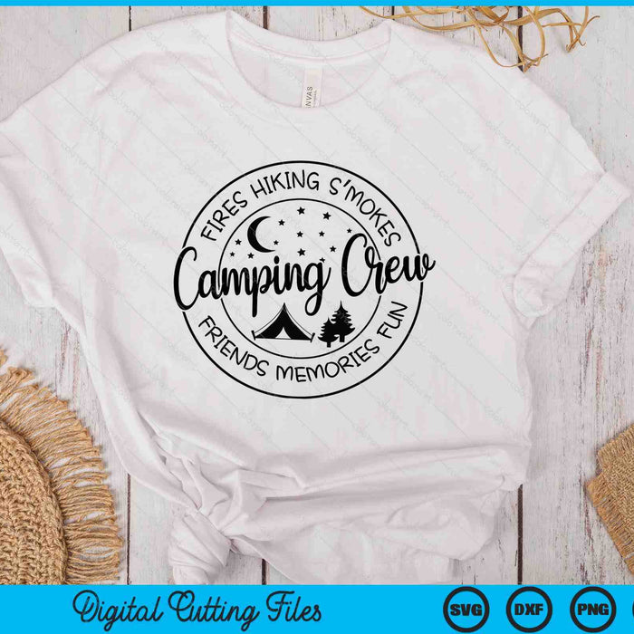 Camping Crew Camping Design SVG PNG Digital Printable Files Camping Crew Camping Design SVG PNG Digital Printable Files