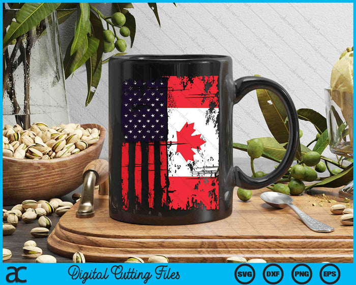 Canadian American Canada Flag 4th Of July SVG PNG Digital Printable Files