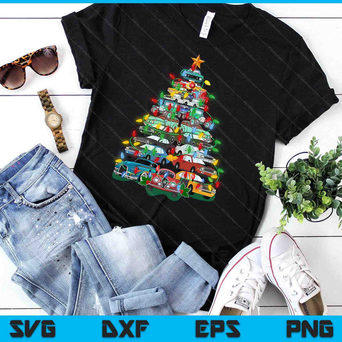 Car Madness Christmas Tree! Classic Muscle Cars And Hotrods SVG PNG Digital Printable Files Car Madness Christmas Tree! Classic Muscle Cars And Hotrods SVG PNG Digital Printable Files