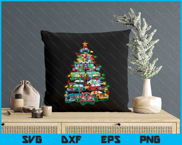 Car Madness Christmas Tree! Classic Muscle Cars And Hotrods SVG PNG Digital Printable Files