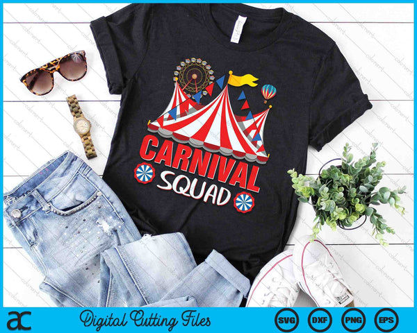 Carnival Squad Circus Staff Costume Circus Theme Party SVG PNG Digital Cutting Files
