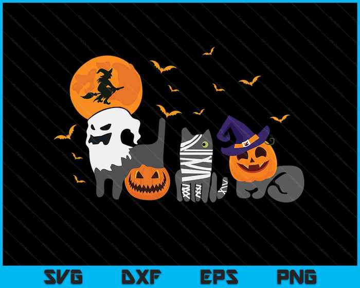Gatos Halloween Mamá Gato Gatito Lindo Mujeres Hombres Halloween SVG PNG Cortando Archivos Imprimibles Gatos Halloween Mamá Gato Gatito Lindo Mujeres Hombres Halloween SVG PNG Cortando Archivos Imprimibles