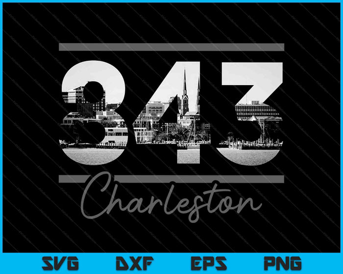 Charleston 843 Area Code Skyline South Carolina Vintage SVG PNG Cutting Printable Files Charleston 843 Area Code Skyline South Carolina Vintage SVG PNG Cutting Printable Files