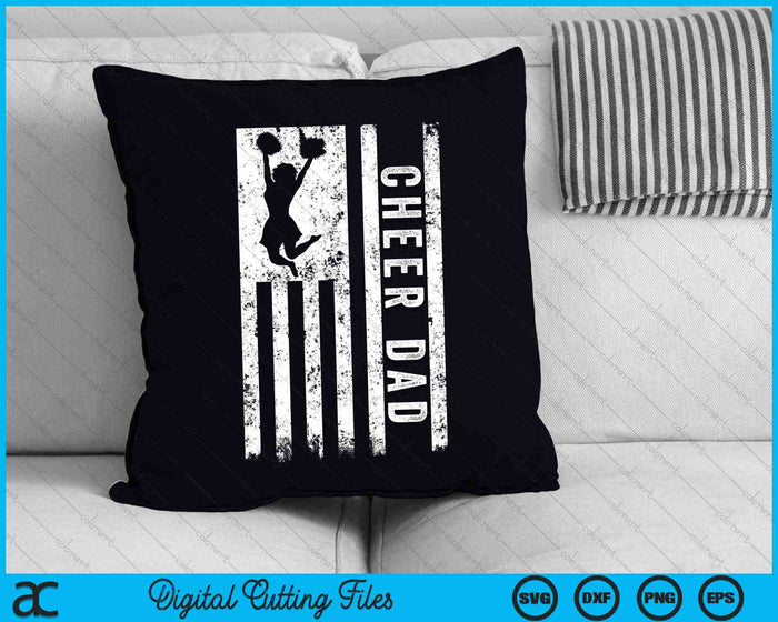 Cheer Dad Bandera Americana Padre Cheerleader Squad SVG PNG Archivos de corte digital Cheer Dad Bandera Americana Padre Cheerleader Squad SVG PNG Archivos de corte digital