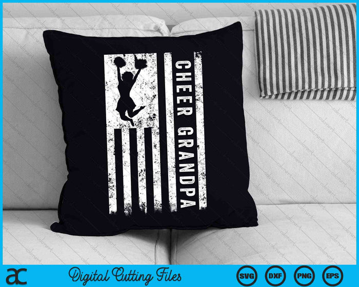 Cheer opa Amerikaanse vlag Cheerleader Squad SVG PNG digitale snijbestanden Cheer opa Amerikaanse vlag Cheerleader Squad SVG PNG digitale snijbestanden