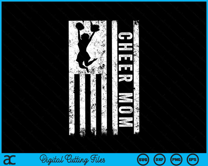 Cheer Mom Bandera Americana Cheerleader Squad SVG PNG Archivos de corte digital Cheer Mom Bandera Americana Cheerleader Squad SVG PNG Archivos de corte digital