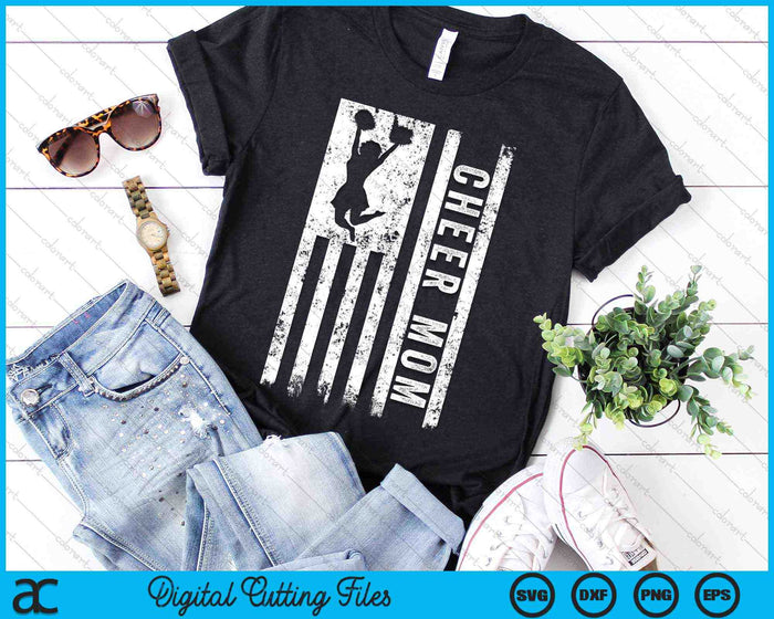 Cheer Mom Bandera Americana Cheerleader Squad SVG PNG Archivos de corte digital Cheer Mom Bandera Americana Cheerleader Squad SVG PNG Archivos de corte digital