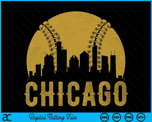 Chicago Baseball Fan SVG PNG Cutting Printable Files