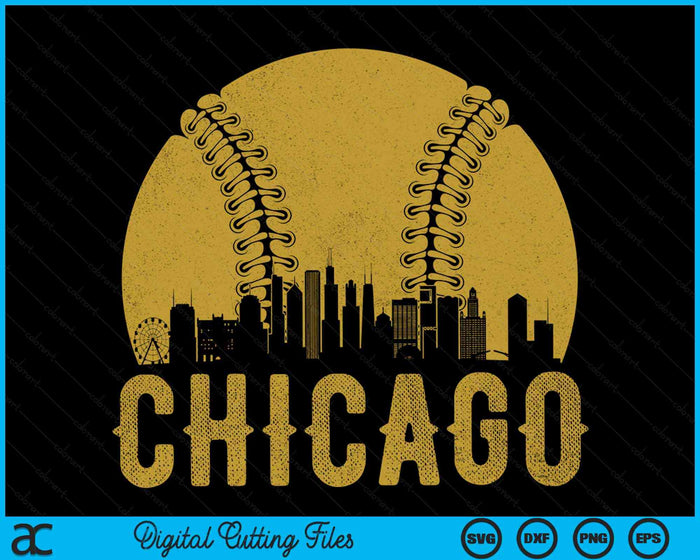 Chicago Baseball Fan SVG PNG Cutting Printable Files Chicago Baseball Fan SVG PNG Cutting Printable Files