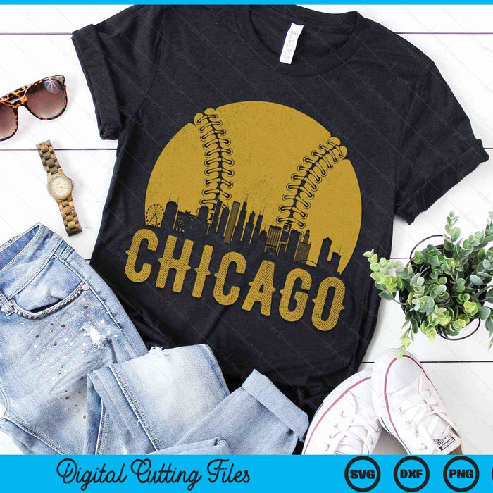 Chicago Baseball Fan SVG PNG Cutting Printable Files Chicago Baseball Fan SVG PNG Cutting Printable Files