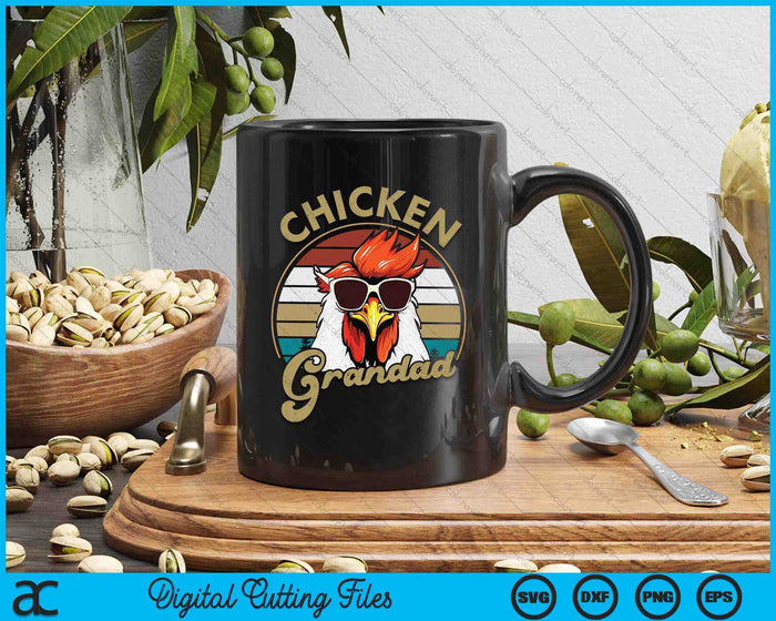 Chicken Grandad Vintage 70S Chicken Retro SVG PNG Digital Printable Files Chicken Grandad Vintage 70S Chicken Retro SVG PNG Digital Printable Files