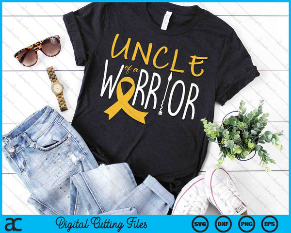 Childhood Cancer Awareness Uncle Of A Warrior SVG PNG Digital Cutting Files