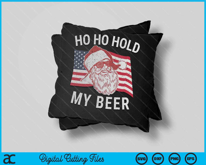 Kerstmis in juli Santa Ho Ho Houd mijn bier SVG PNG digitale snijbestanden vast Kerstmis in juli Santa Ho Ho Houd mijn bier SVG PNG digitale snijbestanden vast