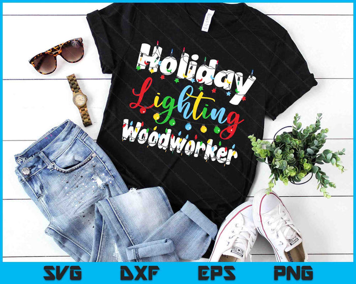 Christmas Light Mens Holiday Lighting Woodworker Illumination SVG PNG Digital Printable Files Christmas Light Mens Holiday Lighting Woodworker Illumination SVG PNG Digital Printable Files