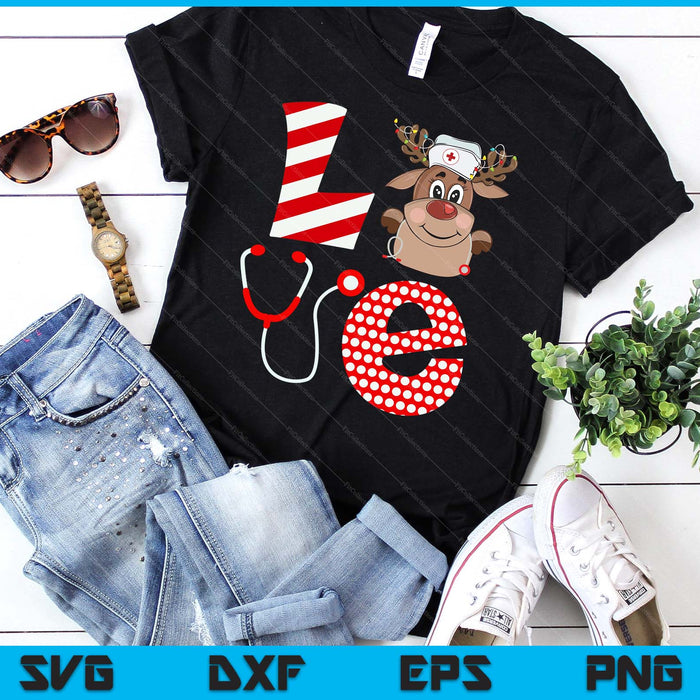 Christmas Nurse Love NICU RN ER Santa Reindeer Nurse Hat Elf SVG PNG Digital Printable Files Christmas Nurse Love NICU RN ER Santa Reindeer Nurse Hat Elf SVG PNG Digital Printable Files