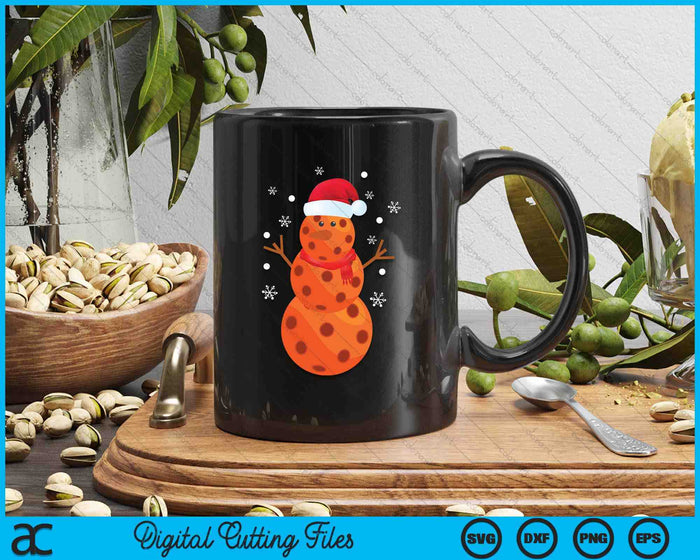 Christmas Pickleball Snowman SVG PNG Digital Printable Files Christmas Pickleball Snowman SVG PNG Digital Printable Files