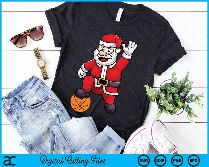 Christmas Santa Claus Basketball SVG PNG Digital Cutting Files Christmas Santa Claus Basketball SVG PNG Digital Cutting Files