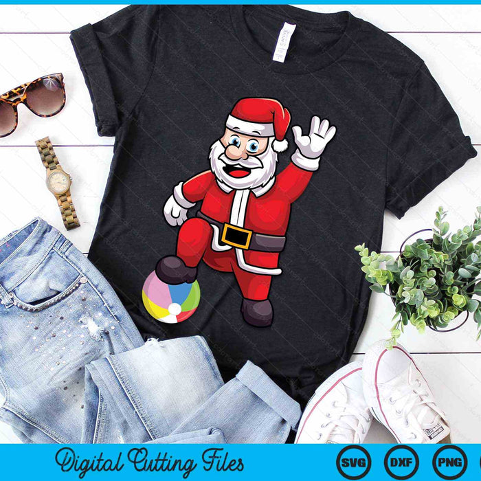 Christmas Santa Claus Beach Ball SVG PNG Digital Cutting Files Christmas Santa Claus Beach Ball SVG PNG Digital Cutting Files