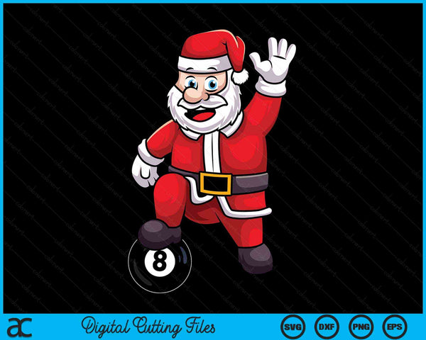 Christmas Santa Claus Poolball SVG PNG Digital Cutting Files