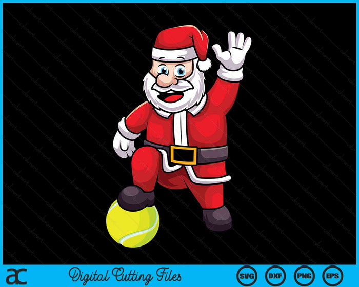 Christmas Santa Claus Tennis SVG PNG Digital Cutting Files Christmas Santa Claus Tennis SVG PNG Digital Cutting Files