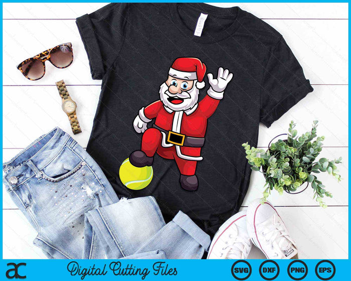 Christmas Santa Claus Tennis SVG PNG Digital Cutting Files Christmas Santa Claus Tennis SVG PNG Digital Cutting Files