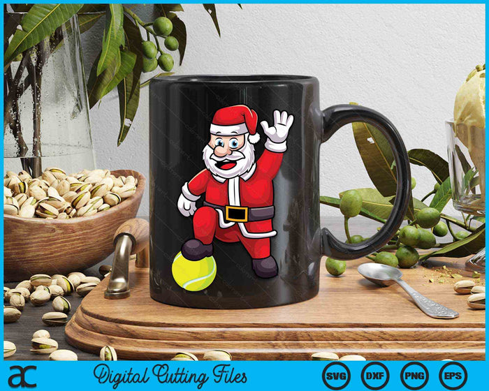 Christmas Santa Claus Tennis SVG PNG Digital Cutting Files Christmas Santa Claus Tennis SVG PNG Digital Cutting Files