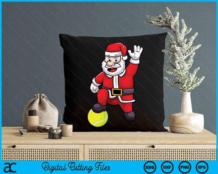 Christmas Santa Claus Tennis SVG PNG Digital Cutting Files Christmas Santa Claus Tennis SVG PNG Digital Cutting Files