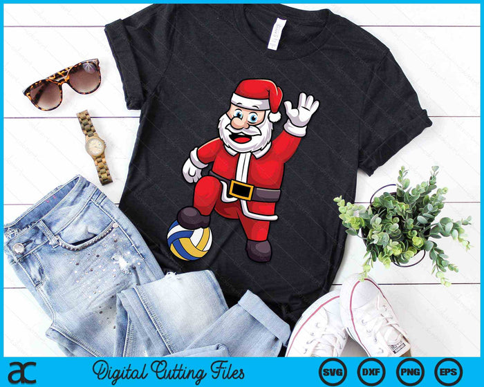 Christmas Santa Claus Volleyball SVG PNG Digital Cutting Files Christmas Santa Claus Volleyball SVG PNG Digital Cutting Files