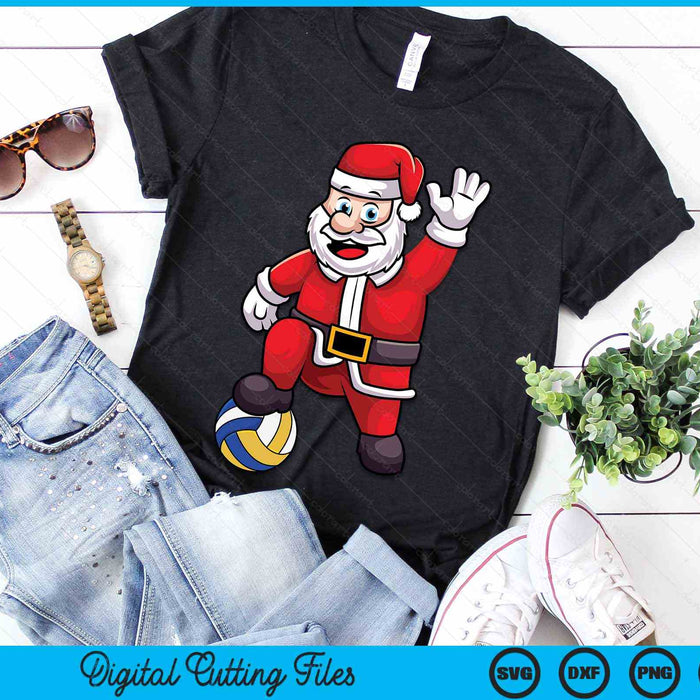 Christmas Santa Claus Volleyball SVG PNG Digital Cutting Files Christmas Santa Claus Volleyball SVG PNG Digital Cutting Files