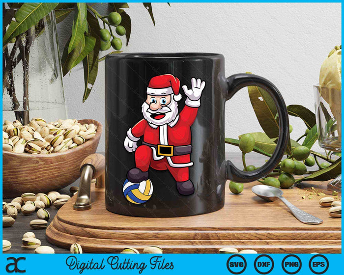 Christmas Santa Claus Volleyball SVG PNG Digital Cutting Files Christmas Santa Claus Volleyball SVG PNG Digital Cutting Files