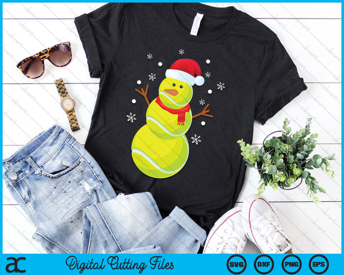 Christmas Tennis Snowman SVG PNG Digital Printable Files Christmas Tennis Snowman SVG PNG Digital Printable Files