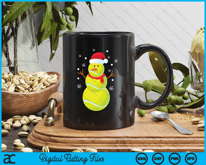 Christmas Tennis Snowman SVG PNG Digital Printable Files Christmas Tennis Snowman SVG PNG Digital Printable Files