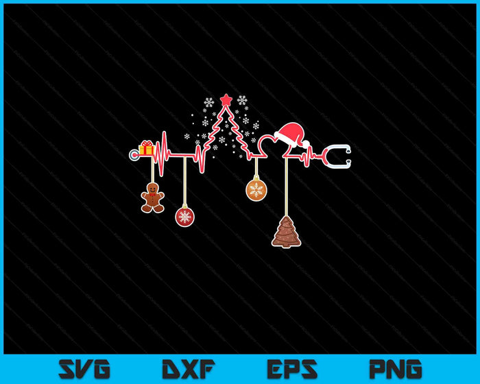Christmas Tree Heartbeat Funny Christmas Nursing SVG PNG Digital Printable Files Christmas Tree Heartbeat Funny Christmas Nursing SVG PNG Digital Printable Files
