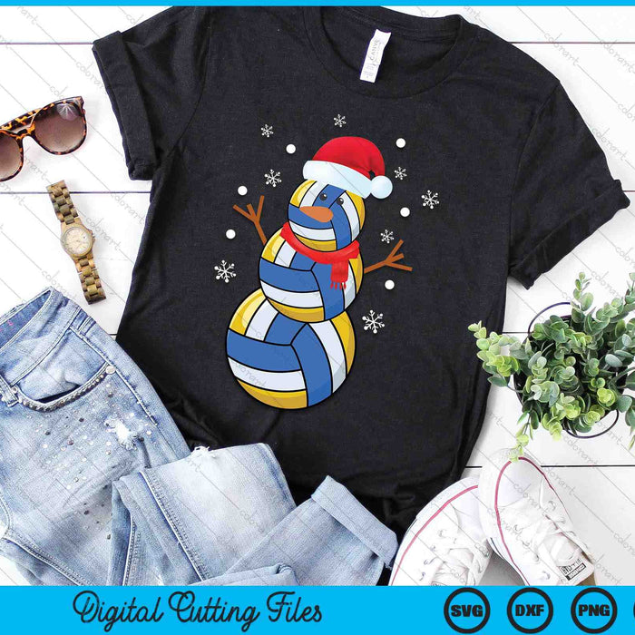 Christmas Volleyball Snowman SVG PNG Digital Printable Files Christmas Volleyball Snowman SVG PNG Digital Printable Files
