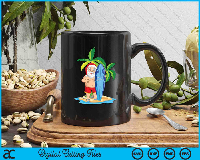 Christmas in July Santa Hawaiian Surfing Gifts SVG PNG Digital Cutting Files Christmas in July Santa Hawaiian Surfing Gifts SVG PNG Digital Cutting Files